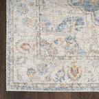 Nourison Home Astra Machine Washable Denim Multicolor 5'3" x 7' Area Rug - Easy Clean, Non Shedding, Bed Room, Living Room, Dining Room, Kitchen (5' x 7')