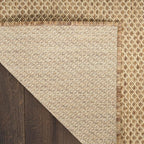Nourison Home Courtyard Jute 9' x 12' Area Rug - Easy Clean, Non Shedding, Bed Room, Living Room, Dining Room, Kitchen (9' x 12')