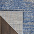 Nourison Home Nourison Essentials Blue Grey 2'2" x 7'6" Area Rug - Easy Clean, Non Shedding, Bed Room, Living Room, Dining Room, Kitchen (8' Runner)