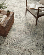 Loloi Magnolia Home by Joanna Gaines Sinclair Collection SIN-04 Natural/Sage 2'-3" x 11'-6", .25" Pile Height, Machine Washable, Runner Rug
