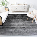 SAFAVIEH Adirondack Collection Area Rug - 12' Square, Silver & Black, Modern Ombre Design, Non Shedding & Easy to Clean, Ideal for Living Room, Bedroom, Office, Dining Space (ADR113A)