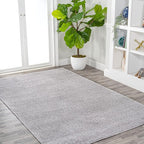 JONATHAN Y Haze Solid Low-Pile Light Gray Indoor Area Rug 5x8, Coastal,Bohemian,Minimalist,Classic, Easy-Cleaning for Living Room,Bedroom,Kitchen,Pet Friendly,Non-Shedding (SEU100K-5)