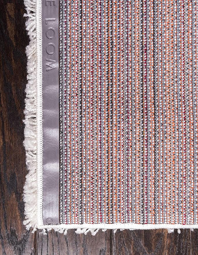 Unique Loom Solid Shag Collection Area Rug (2' 2" x 3' 1" Rectangle Snow White)