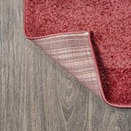 JONATHAN Y Haze Solid Low-Pile Red Indoor Area Rug 8x10, Coastal,Bohemian,Minimalist,Classic, Easy-Cleaning for Living Room,Bedroom,Kitchen,Pet Friendly,Non-Shedding (SEU100E-8)