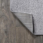 JONATHAN Y Haze Solid Low-Pile Gray Indoor Area Rug 8x10, Coastal,Bohemian,Minimalist,Classic, Easy-Cleaning for Living Room,Bedroom,Kitchen,Pet Friendly,Non-Shedding (SEU100A-8)