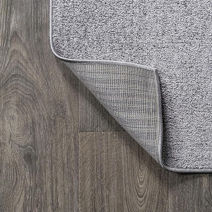 JONATHAN Y Haze Solid Low-Pile Gray Indoor Area Rug 10x14, Coastal,Bohemian,Minimalist,Classic, Easy-Cleaning for Living Room,Bedroom,Kitchen,Pet Friendly,Non-Shedding (SEU100A-14)