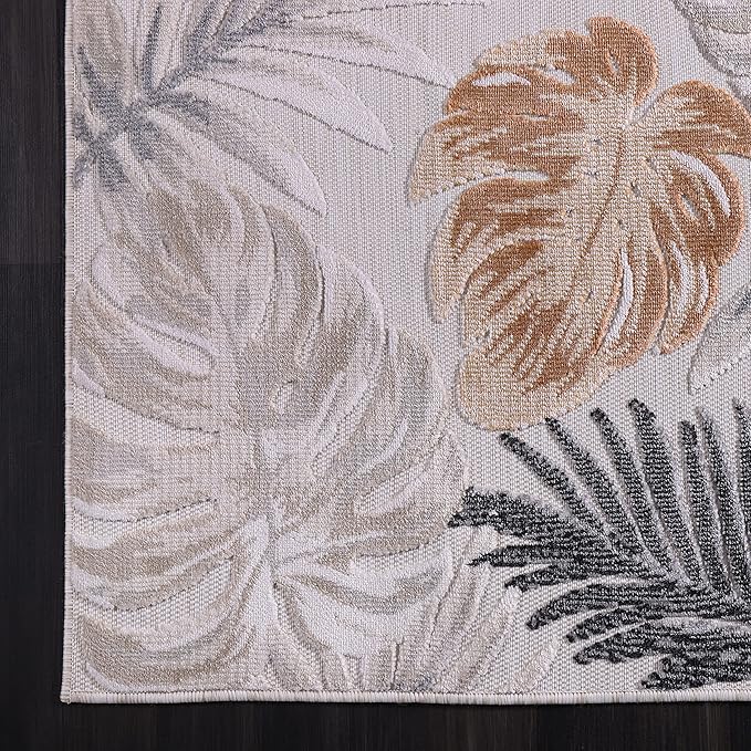 CAMILSON Runner Outdoor Rugs Oriental Retro Traditional Floral Medallion Area Rug 2x10 Non-Shedding Stain Resistant Indoor Carpet for Bathroom Hallway Kitchen Office (2 x 10 / Yellow)