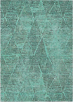 Addison Rugs Chantille ACN591 Teal 2'6" x 3'10" Indoor Outdoor Area Rug, Easy Clean, Machine Washable, Non Shedding, Bedroom, Living Room, Dining Room, Kitchen, Patio Rug