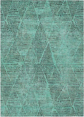 Addison Rugs Chantille ACN591 Teal 10' x 14' Indoor Outdoor Area Rug, Easy Clean, Machine Washable, Non Shedding, Bedroom, Living Room, Dining Room, Kitchen, Patio Rug