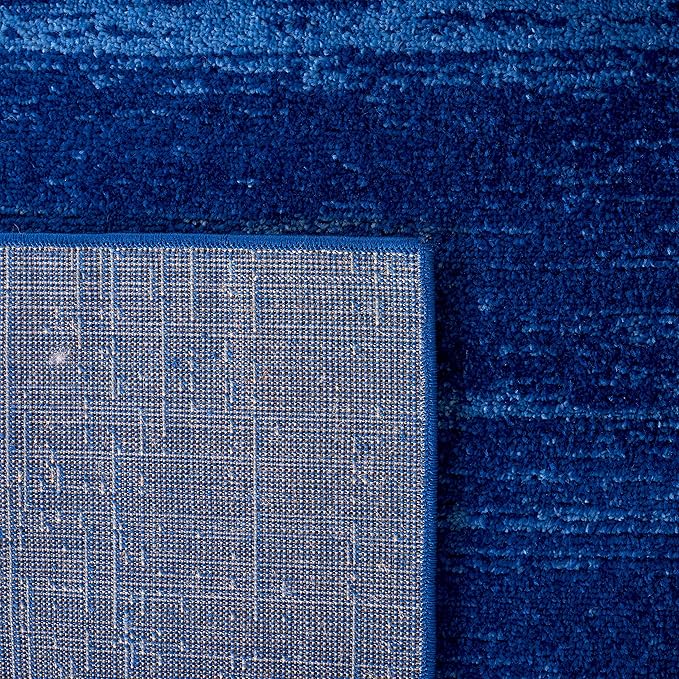 SAFAVIEH Adirondack Collection Area Rug - 6' Square, Light Blue & Dark Blue, Modern Ombre Design, Non Shedding & Easy to Clean, Ideal for Living Room, Bedroom, Office, Dining Space (ADR113F)