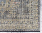 Unique Loom Taftan Collection Border Geometric Tribal Inspired Design Area Rug (9' 10 x 13' 0 Rectangular, Navy Blue/ Gold)