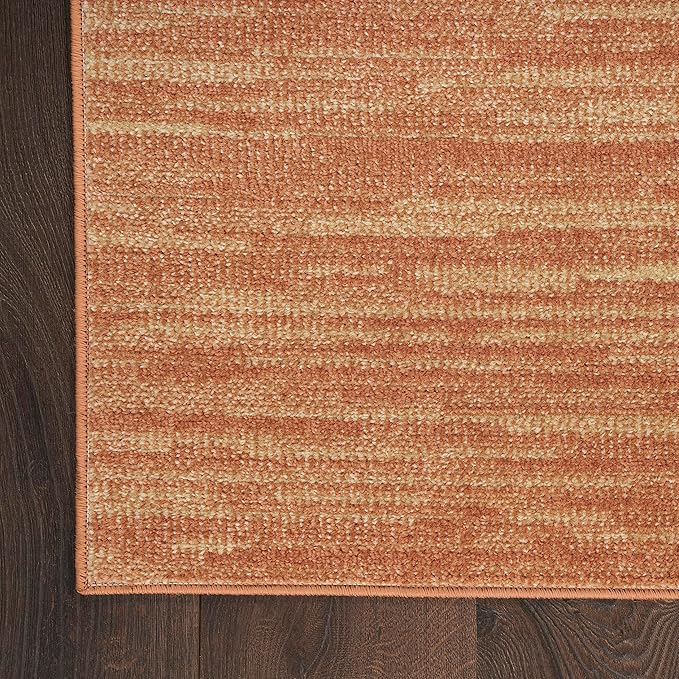 Nourison Home Nourison Essentials Rust 8' x 10' Area Rug - Easy Clean, Non Shedding, Bed Room, Living Room, Dining Room, Kitchen (8' x 10')
