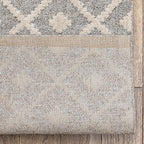 Well Woven Custom Size Hallway Stair Runner - Choose Your Length - Ainsley Ivory Diamond Trellis Geometric Tribal - 27 Inches Wide x 60 Feet Long Runner (27" x 60' Runner) Rug