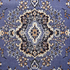 Home Dynamix Premium Sakarya Traditional Medallion Border Area Rug, Country Blue, 3'7"x5'2" Rectangle