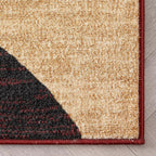 Well Woven Dulcet Bingo Red Modern Geometric Area Rug (5'3" x 7'3")