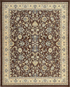 Unique Loom Sialk Hill Collection Area Rug - Washington (7' 10" x 10' Rectangle Brown/Black)