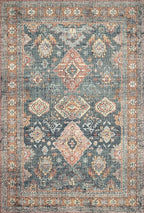 Loloi Skye Collection SKY-10 Sea/Rust 6'-0" x 9'-0" Area Rug