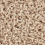 Unique Loom Solid Shag Collection Area Rug (5' 1" Square, Taupe)