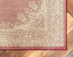 Unique Loom Reza Collection Traditional Persian Style Area Rug, Rectangular 7' 1" x 10' 0", Burgundy/Ivory