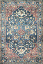 Loloi II Skye Collection SKY-08 Denim/Brick 7'-6" x 9'-6" Area Rug