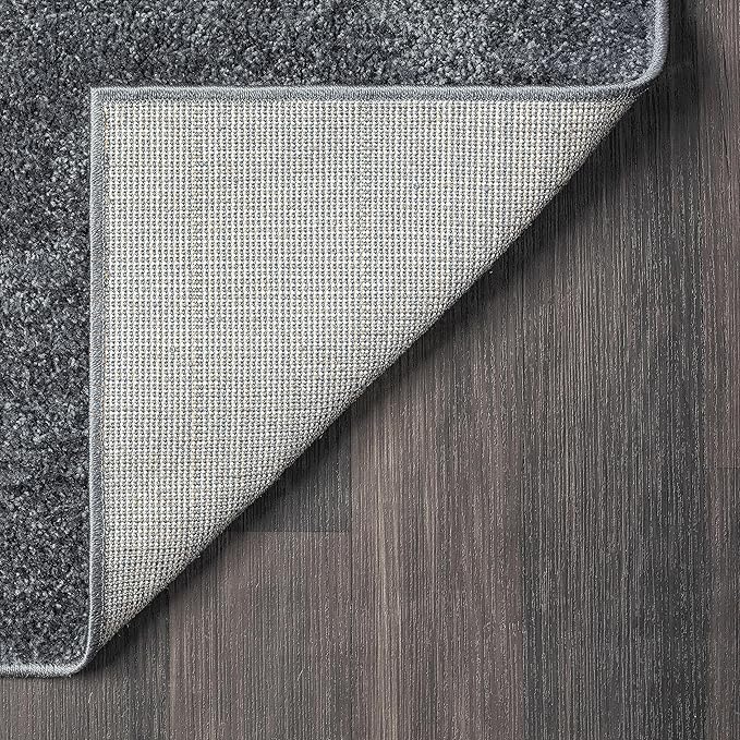 Abani Deco Collection Area Rug - Grey Minimalist Design -5'3" x 7'6"(5'x8') - Easy to Clean - Durable for Kids and Pets - Non-Shedding - Medium Pile - Soft Feel - for Living Room, Bedroom & Office