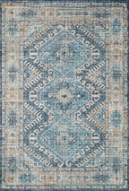 Loloi Skye Collection SKY-03 Denim/Natural 2'-6" x 10'-0" Runner Rug